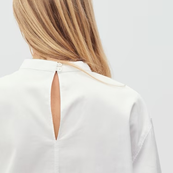 Everlane The Mockneck Bubble Top - Picture 4 of 7